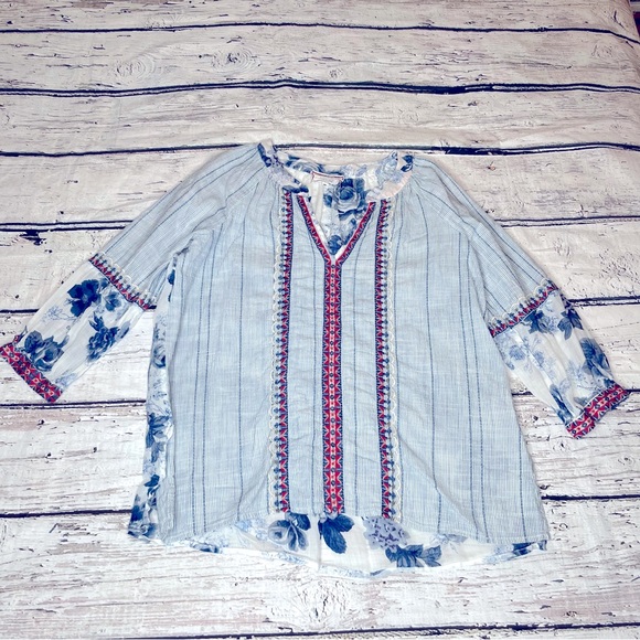Tunique Femme à Fleurs Next - Taille M - 100% Coton, Manches Courtes, Poches - Occasion Très Bon état